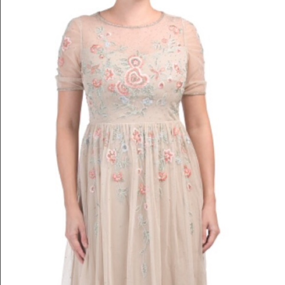 Adrianna Papell short beaded dress